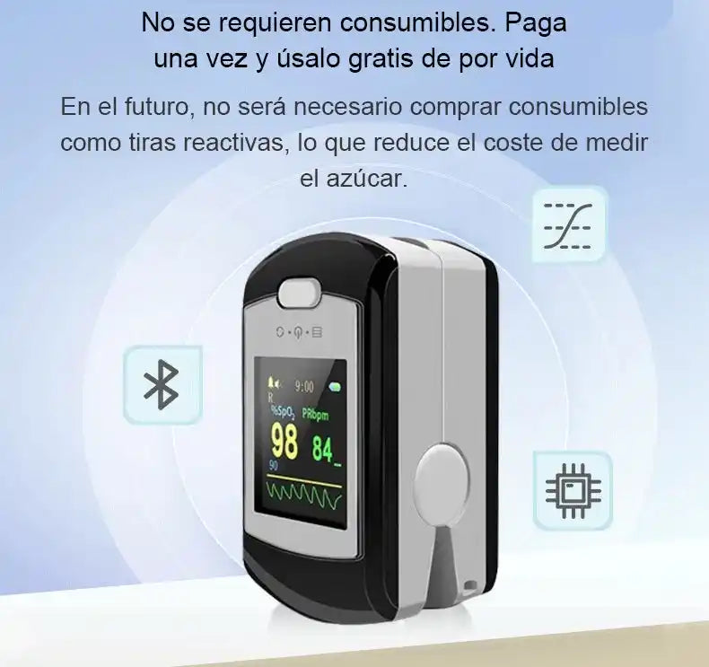 OxiVida™-Medidor de glucosa indoloro
